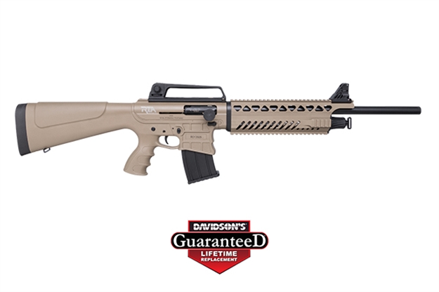 Picture of Armscor/Rock Island Vr60 AR Semi-Auto Shotgun, 12 Ga,3", 20" Bbl, Black, Polymer Stock, Removable Handle, 5+1 Rnd.