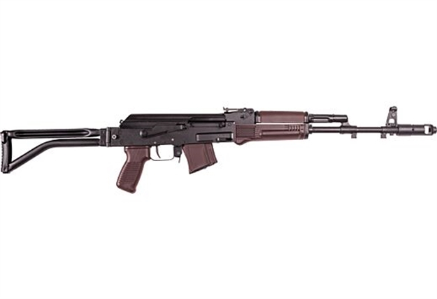 Picture of Arsenal Sam7sf-84Epm Sam7sf 84E 7.62X39mm 10+1 16.33" Black Steel Threaded Barrel, Black Forged & Milled Aluminum Receiver, Black Synthetic Folding Right Side Stock, Plum Polymer Grip SAM7SF84EPM