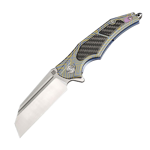 Picture of Artisan Apache Nomad Folder 3.82In Fancy Blue Titanium S35vn