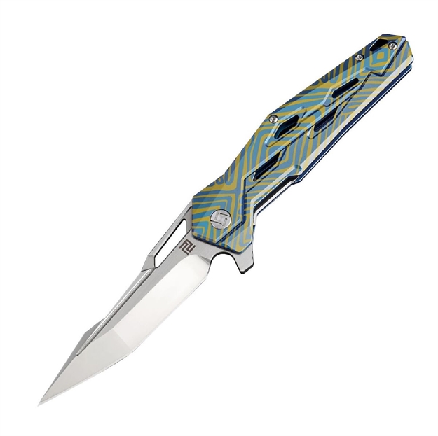 Picture of Artisan Bombardier Folder 3.54 IN Fancy Blue Titanium S35vn