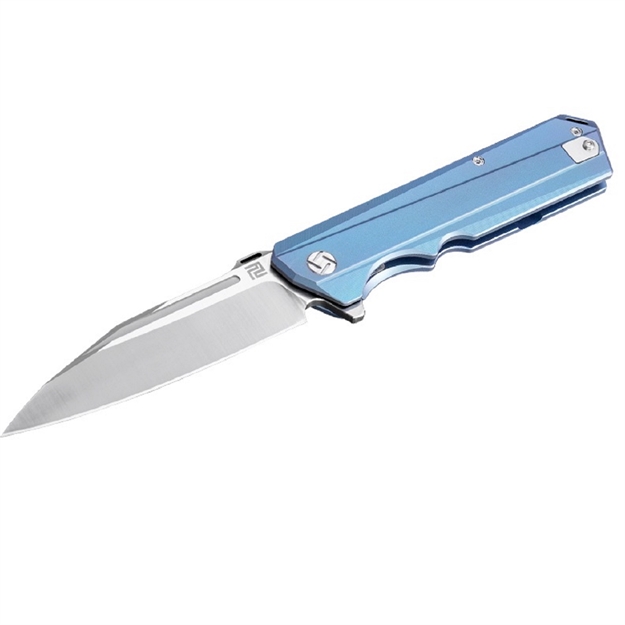 Picture of Artisan Littoral Folder 3.54 IN Blue Titanium Handle S35vn