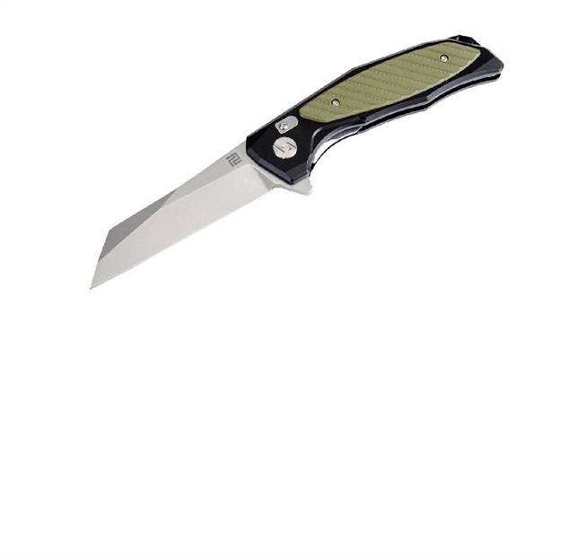 Picture of Artisan Megahawk Folder 3.6 IN D2 Aluminum-Green G-10 Hndl 1809P-BGN
