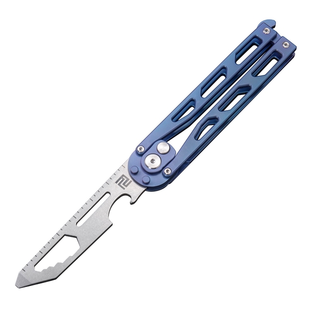 Picture of Artisan Mini Kinetic Tool Blue Titanium NO Blade 8Cr