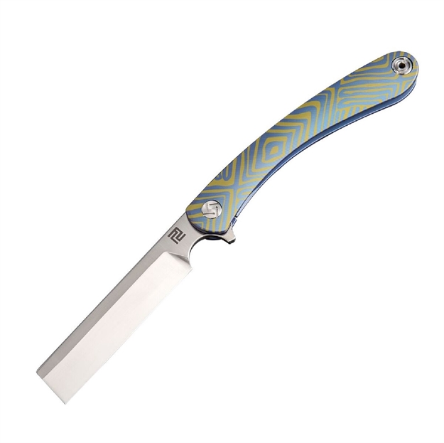 Picture of Artisan Othodox Folder 2.95 IN Fancy Blue Titanium S35vn