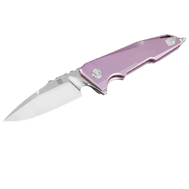 Picture of Artisan Predator Folder 3.74 IN Rose Titanium Handle S35vn 1706G-RE