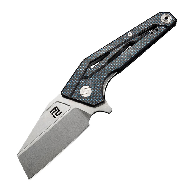 Picture of Artisan Ravine Folder 2.83 IN D2 Black Curved Carbon Fiber