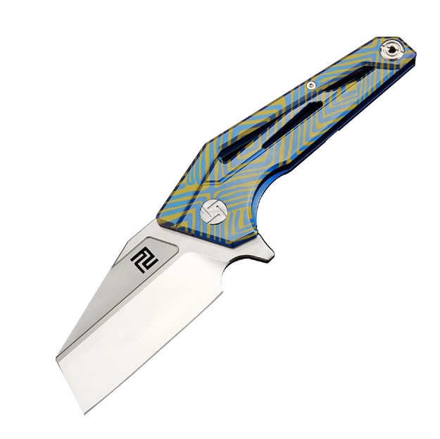 Picture of Artisan Ravine Folder 2.83 IN Fancy Blue Titanium S35vn 1819G-BU03