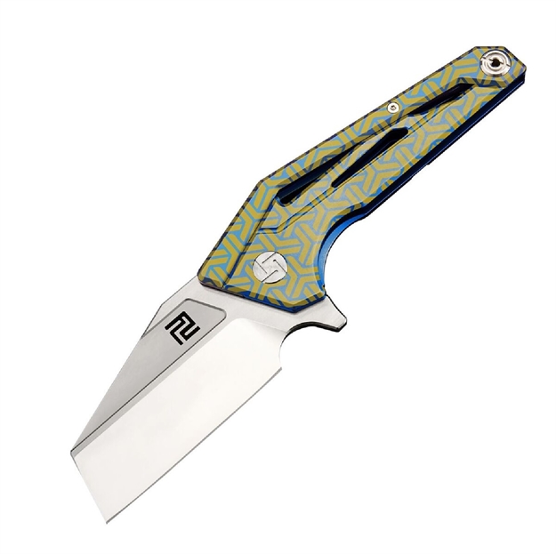 Picture of Artisan Ravine Folder 2.83 IN Fancy Green Titanium S35vn 1819G-BU02