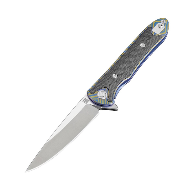 Picture of Artisan Shark Folder 3.94 IN Fancy Blue Titanium Hndl S35vn 1707G-BU03