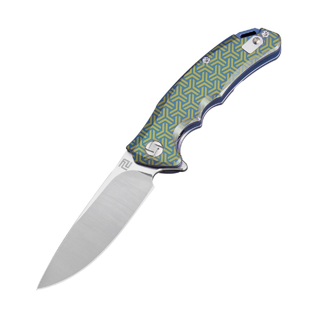 Picture of Artisan Tradition Folder 3.27 IN Fancy Green Titanium Handle