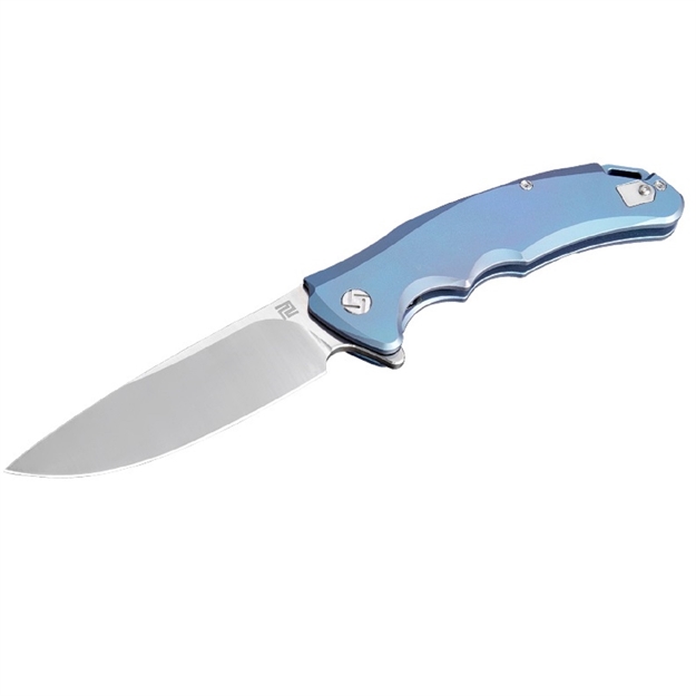 Picture of Artisan Tradition Folder 3.94 IN Blue Titanium Handle Plain