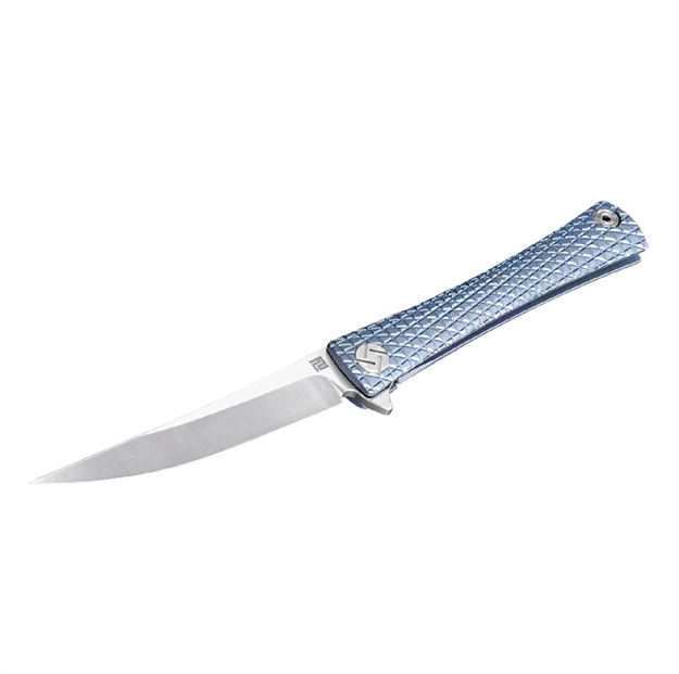 Picture of Artisan Waistline Folder 4.06In M390 Blade Blue Titanium Hnd