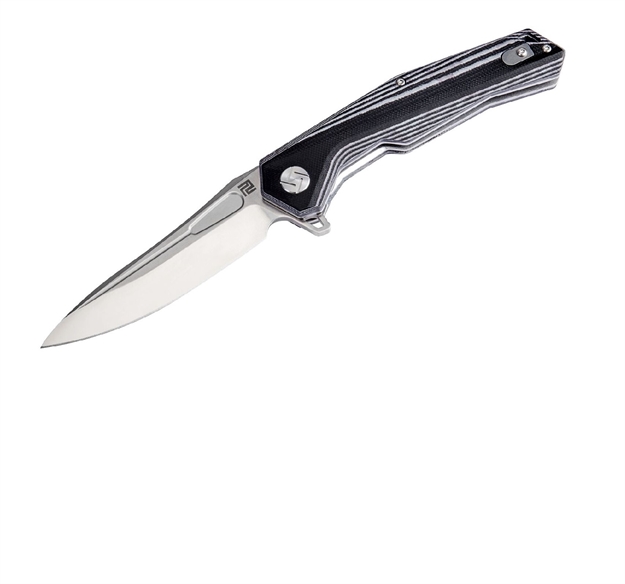 Picture of Artisan Zumwalt Folder 3.78 IN D2 Black-White Curved  G-10