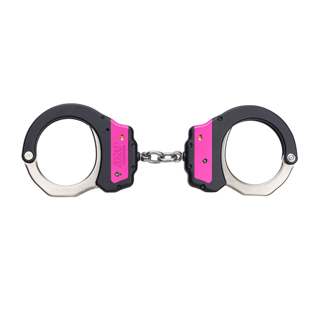 Picture of Asp Identifier Chain Ultra Cuffs Steel Bow Pink