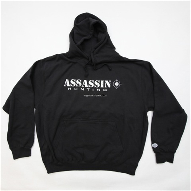 Picture of Assassin Fishing Hooded Sweatshirt Black- Medium