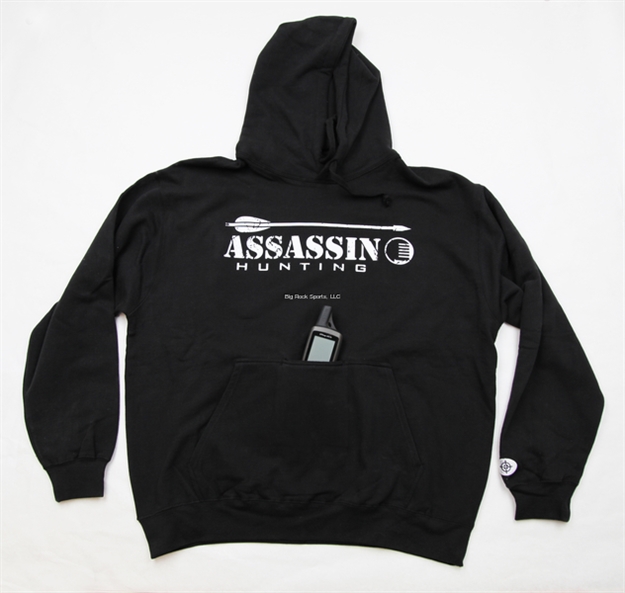 Picture of Assassin Fishing Hooded Sweatshirt Black Arrow-Xl