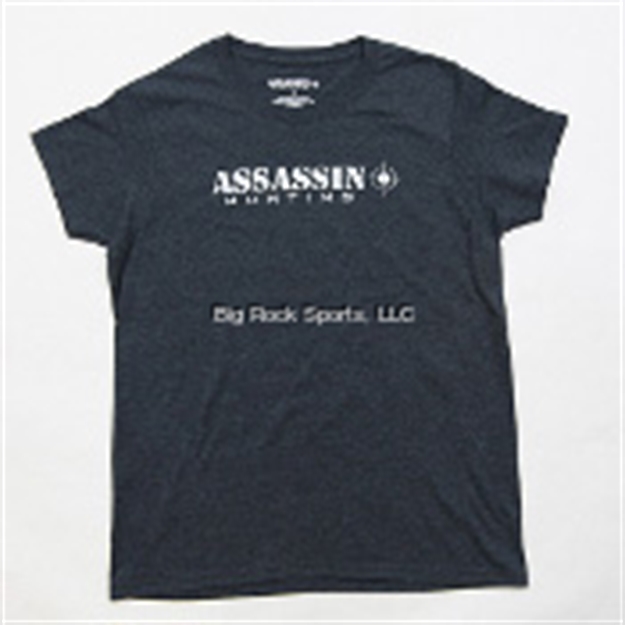 Picture of Assassin Fishing Women's T-Shirt Charcoal-M