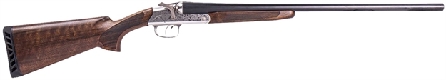 Picture of  Ati Atigkof20rp26 Road Agent Prime 20 Gauge Break Open 2Rd 26" Black Side BY Side Barrel, Silver Engraved Aluminum Receiver, Fixed Turkish Walnut Stock 810113111667