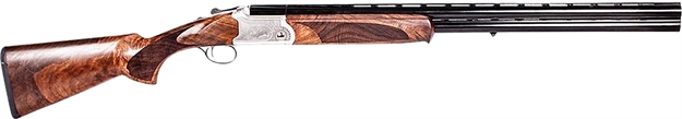 Picture of  Ati Atigkof410sv Cavalry  410 Gauge Break Open 3" 2Rd, 26" Matte Blued Over/Under Vent Rib Barrel, Silver Engraved Aluminum Receiver, Fixed Oiled Turkish Walnut Walnut Stock