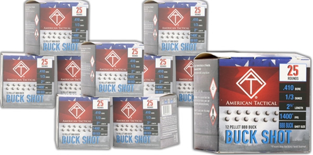 Picture of Ati Buck Shot 410 2.5" 1/3Oz Bbb 1400Fps 250Rd Case Lot AC410BBBC