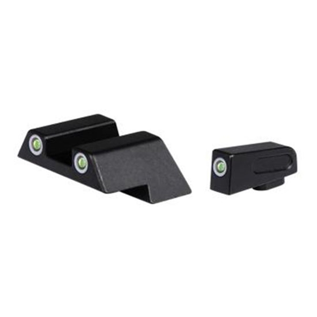 Picture of  Ati Atinsglolf Ati Night Sight Glock Large Frame  Green Tritium White Outline Front Sight-Green Tritium White Outline Rear Sight