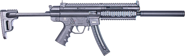 Picture of  Gsg Gsggerggsg1622s Gsg-16 Carbine Full Size 22 LR 22Rd 16.25" Black Smoke Polymer Receiver Black Collapsible W/Storage Compartment Stock Right Hand