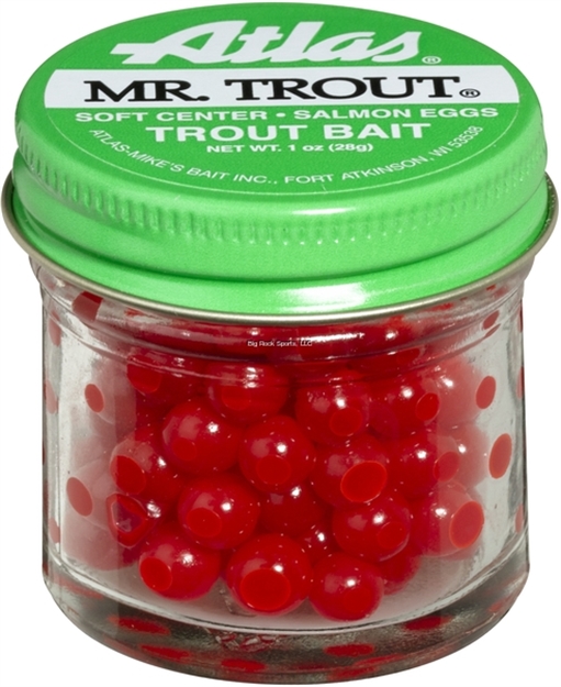 Picture of Atlas MR Trout Sugar Cured Salmon Eggs, Red 1Oz Jar