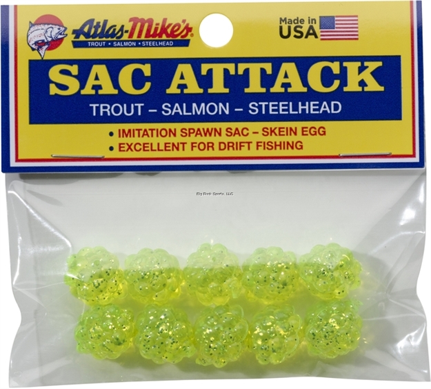 Picture of Atlas Sac Attack Plastic Cluster Eggs, Chartreuse