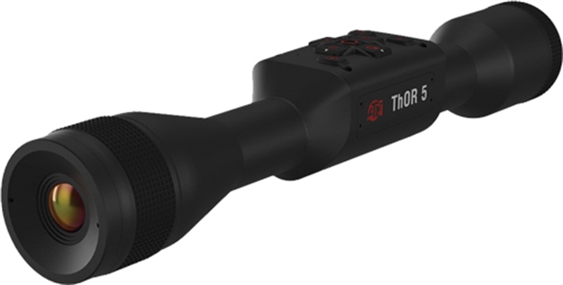 Picture of  Atn Tiwst5319a Thor 5 320 Thermal Rifle Scope, Black Anodized 3-12X Smart Mil Dot Reticle W/Zoom 320X240, 12 Microns 60 Fps Resolution