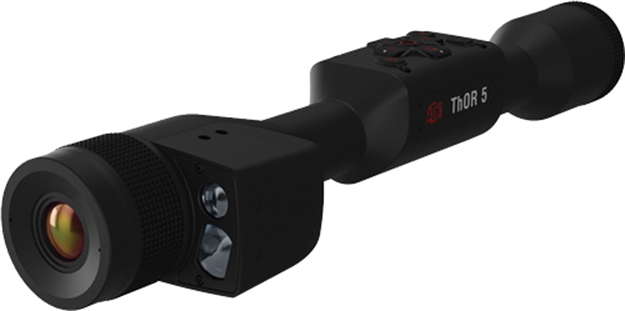 Picture of  Atn Tiwst5325lrf Thor 5 320 Lrf Thermal Rifle Scope Black Anodized 4-16X Smart Mil Dot Reticle, Zoom 320X240 12 Microns, 60 Fps Resolution