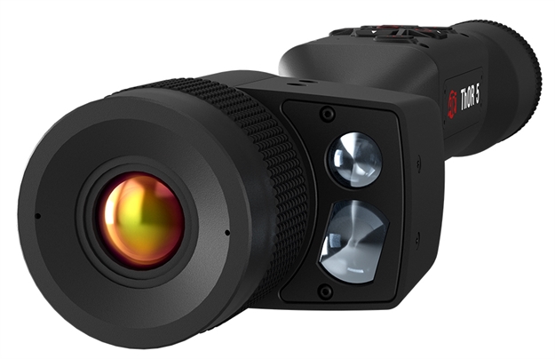 Picture of  Atn Tiwst5325lrf Thor 5 320 Lrf Thermal Rifle Scope Black Anodized 4-16X Smart Mil Dot Reticle, Zoom 320X240 12 Microns, 60 Fps Resolution 658175123538