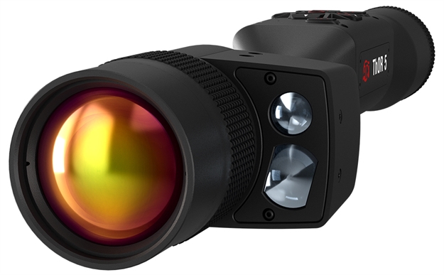 Picture of  Atn Tiwst5650lrf Thor 5 640 Lrf Thermal Rifle Scope, Black Anodized 4-32X Smart Mil Dot Reticle, Zoom, 640X480, 60 Fps Resolution