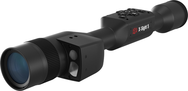 Picture of  Atn Dgwsxs3155lrf X-Sight 5 Lrf Night Vision Rifle Scope Black Anodized 3-15X, 30Mm Tube, Gen 5 Smart Mil Dot Reticle