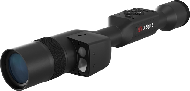 Picture of  Atn Dgwsxs5255lrf X-Sight 5 Lrf Night Vision Rifle Scope Black Anodized 5-25X, 30Mm Tube, Gen 5 Smart Mil Dot Reticle