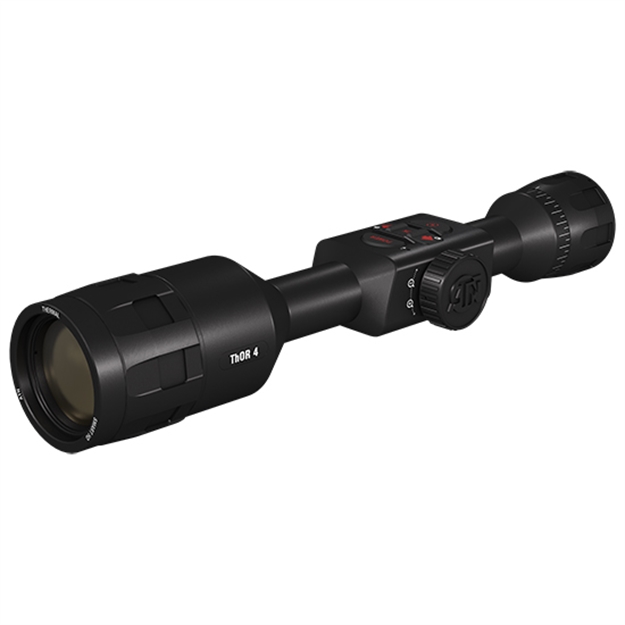 Picture of  Atn Tiwst4643a Thor 4 640 Thermal Rifle Scope Black Anodized 2.5-25X Multi Reticle 640X480 Resolution Features Rangefinder