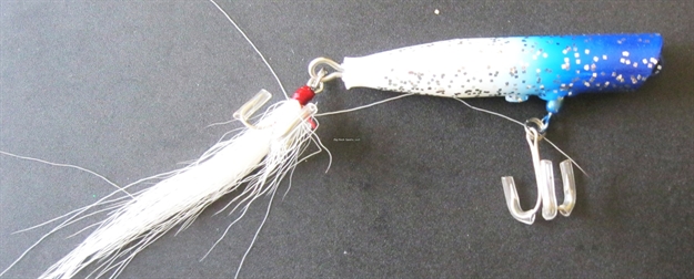 Picture of Atom Striper Swiper Popper, 6 1/2", 1 1/4 Oz, Blue/Silver