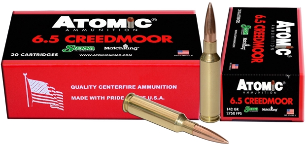 Picture of  Atomic Ammunition 00404 Rifle Match 6.5Creedmoor 142Gr Hollow Point Match 20 Per Box/10 Case 858767004041