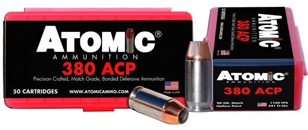 Picture of  Atomic Ammunition 00414 Pistol Precision Craft 380Acp 90Gr Hollow Point 50 Per Box/10 Case 858767004140