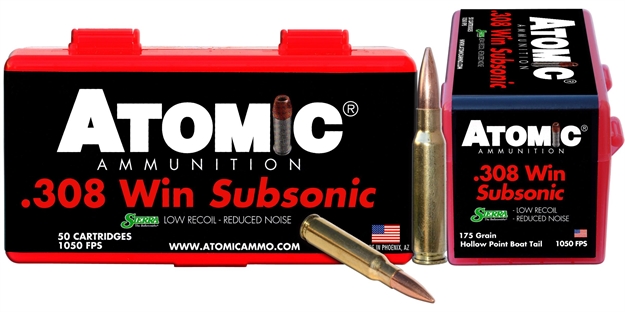 Picture of  Atomic Ammunition 00430 Rifle Subsonic 308Win 175Gr Subsonic 50 Per Box/10 Case 858767004300