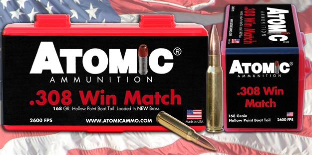 Picture of Atomic Ammunition Ammo .308 Win. Match 175Gr. Sierra Tmk 20-Pack
