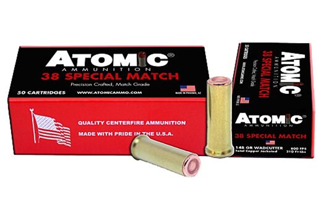 Picture of  Atomic Ammunition 00449 Match Precision Craft 38Special 148Gr Hollow Base Wadcutter 50 Per Box/10 Case