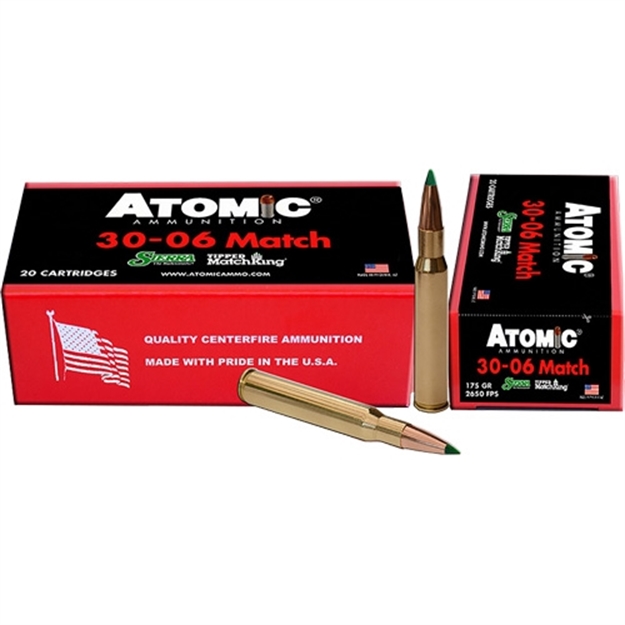 Picture of Atomic Ammunition Ammo .30-06 Match 175Gr Sierra Tmk 20-Pack <
