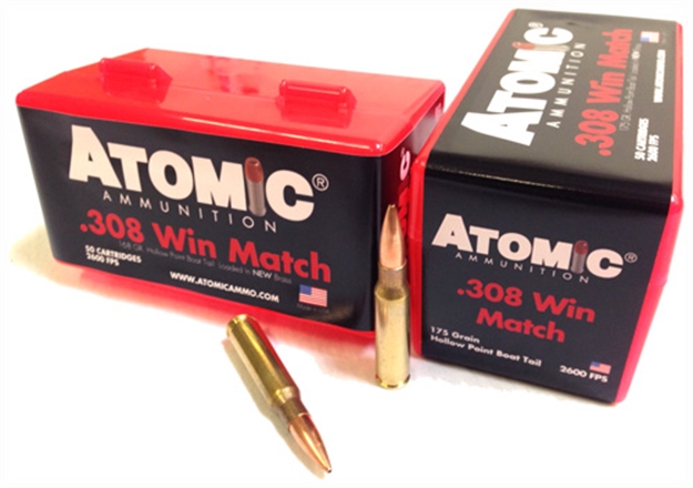 Picture of Atomic Ammunition 308 Win 175Gr Match Bthp 50Rd 10Bx/Cs A00428