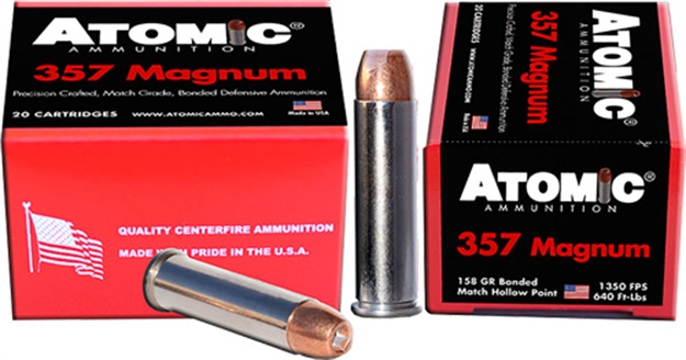 Picture of Atomic Ammunition 357 Mag 158Gr Bonded Jhp 20Rd 10Bx/Cs A4614