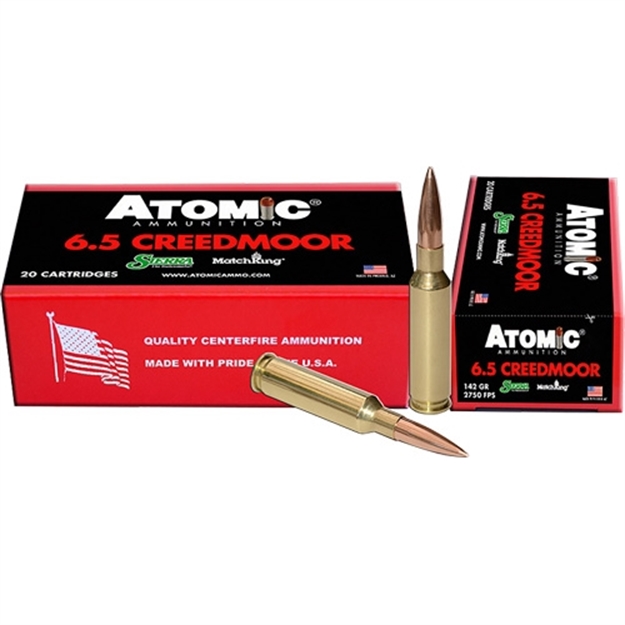 Picture of  Atomic Ammunition 00404 Rifle Match 6.5Creedmoor 142Gr Hollow Point Match 20 Per Box/10 Case