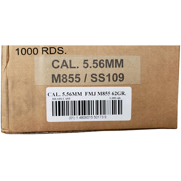 Picture of Aua Ammo 5.56X45 62Gr Fmj M855 20/50