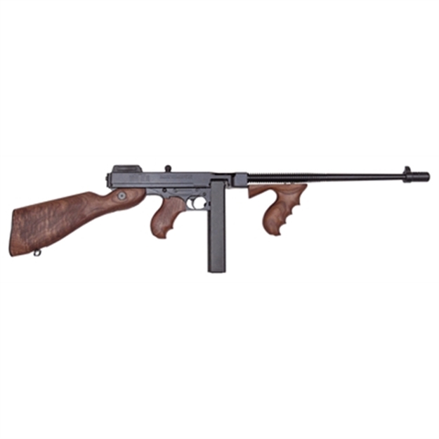 Picture of  Thompson T5 1927A-1 Lightweight Deluxe 45 Acp Caliber With 16.50" Barrel, 20+1 Capacity (Stick), Blued Metal Finish, Walnut Wood Stock Grip Right Hand 602686212007