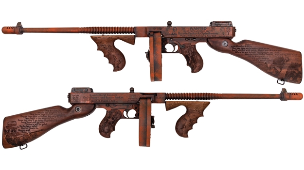 Picture of Thompson 1927A-1 "Deluxe Semi-Auto", Bonnie & Clyde Special Edition Featuring Engraved Rare