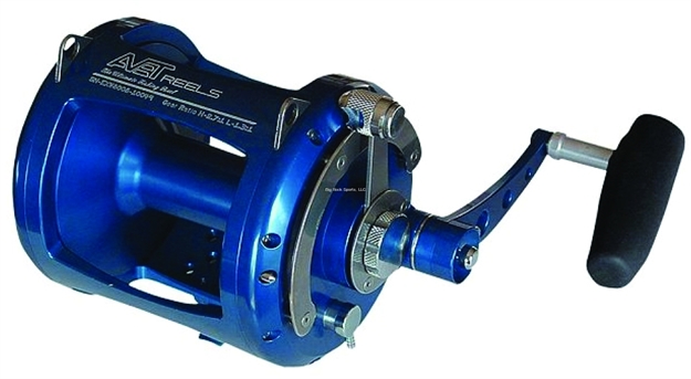 Picture of Avet EX 2-Speed Conv Reel, Rh, 6Bb, 3.2:1 Ratio, Braid 80/2300, 100/2060, Mono 60/830, 80/610, Blue