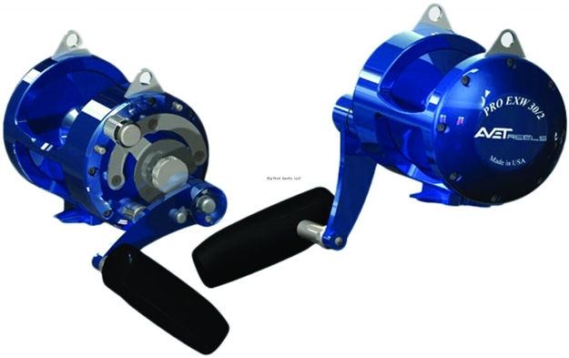Picture of Avet EX 2-Speed Conv Reel, Rh, 6Bb, 3.8:1 Ratio, Braid 80/1120, 100/1000, Mono 50/460, 60/400, Blue
